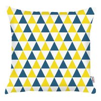 modro-zlta-obliecka-na-vankus-mike-co-new-york-triangles-43-43-cm