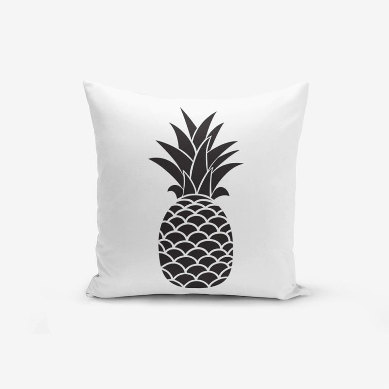 cierno-biela-obliecka-na-vankus-s-bavlnou-minimalist-cushion-covers-black-white-pineapple-45-45-cm