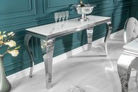 konzolovy-stolik-sklo-dekorhome-biela-siva