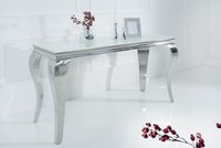 konzolovy-stolik-sklo-dekorhome-biela