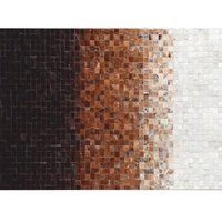 luxusny-kozeny-koberec-bielahnedacierna-patchwork-200x300-koza-typ-7
