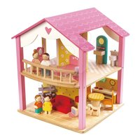dreveny-domcek-pre-babiku-pink-leaf-house-tender-leaf-toys-22-dielov-rotujuci-s-komplet-vybavenim-a-4-postavickami